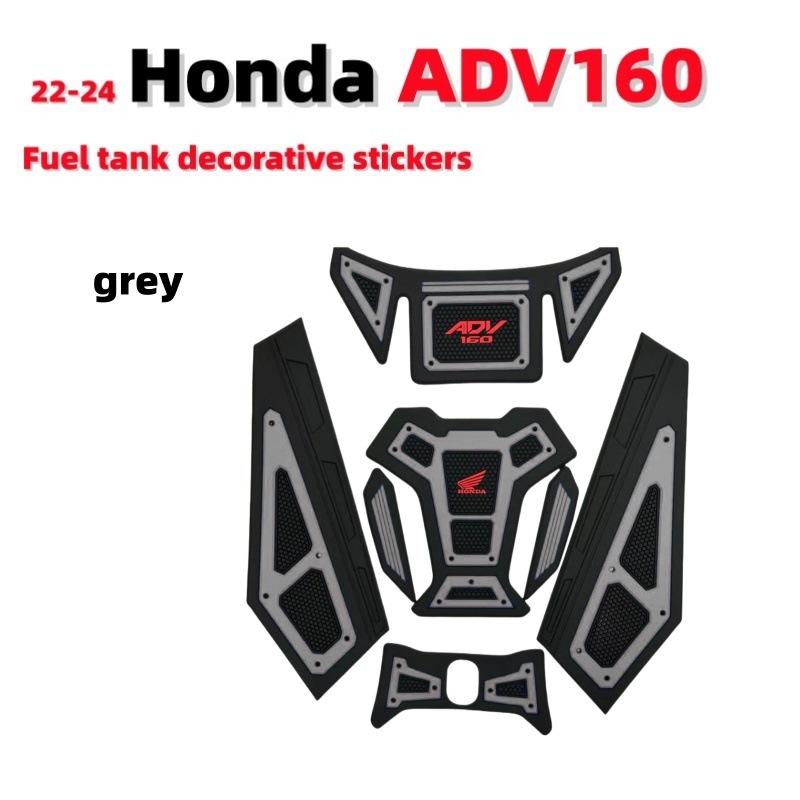 Suitable for 22-24 Honda Adv160 Motorcycle Decorative Stickers, Anti-Scratch Fuel Tank Protection Stickers, Modified Adv160
