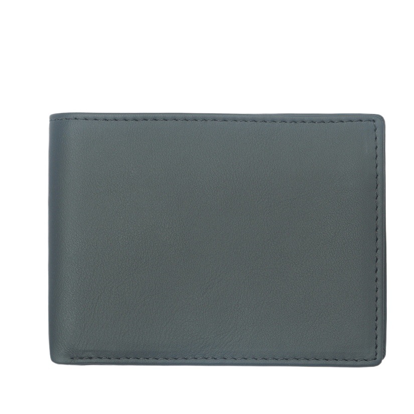 Russian Cross-Border New Men's Wallet Rfid Zipper Multi-Card Slot First Layer Cowhide Short Wallet Coin Purse