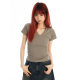 UNBDNS American style simple raglan short sleeve T-shirt women's spring and summer slim slim V-neck sweet and spicy top base shirt