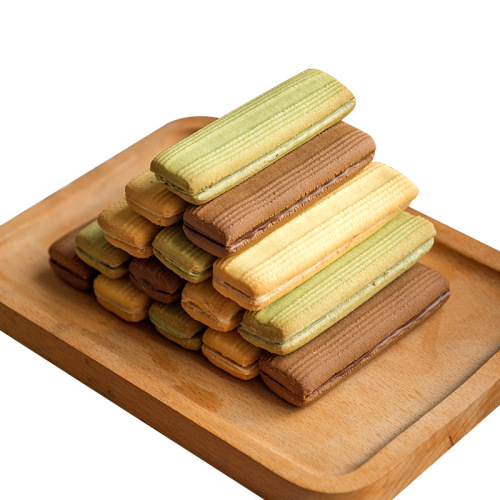 Bulk Filled Cookies 38 Pieces/500g Chocolate/Matcha/Cheese Salted Egg Snacks - Dropshipping