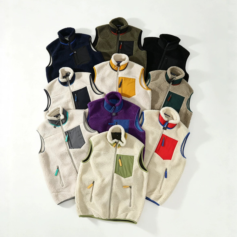 Ba Ta Alternative Imitation Lamb Wool Vest, Black with Fleece, Winter Warm 2026 Autumn and Winter Unisex Jacket, Multi-Color Vest Ba Ta Alternative Imitation Lamb Wool Vest, Black with Fleece, Winter Warm 2026 Autumn and Winter Unisex Jacket, Multi-Color Vest