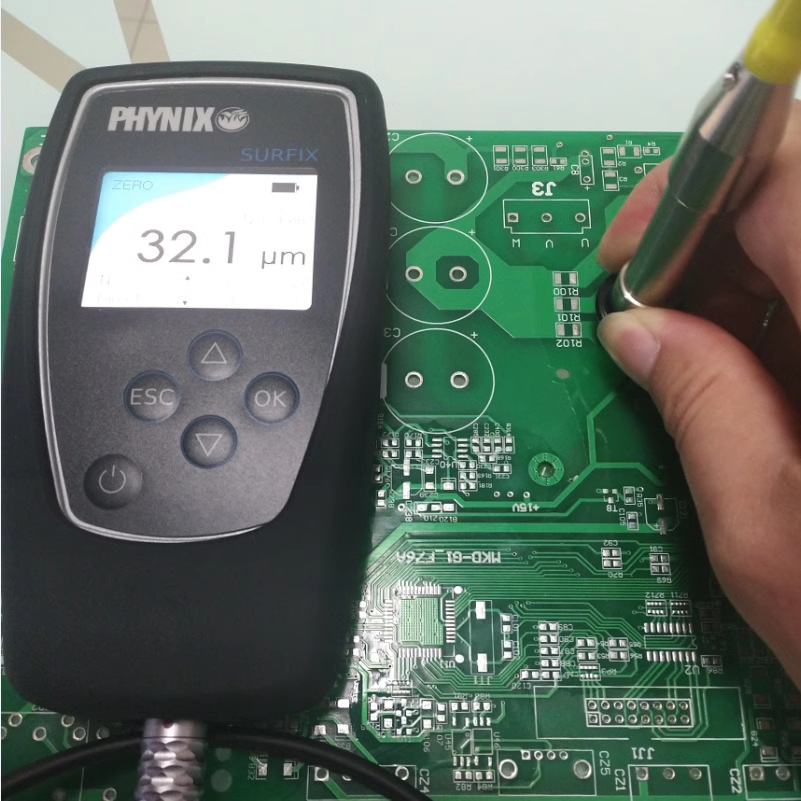 Surfix SX-N1.5测点小三防漆测厚仪PCB电路板绿油三防胶油墨厚度