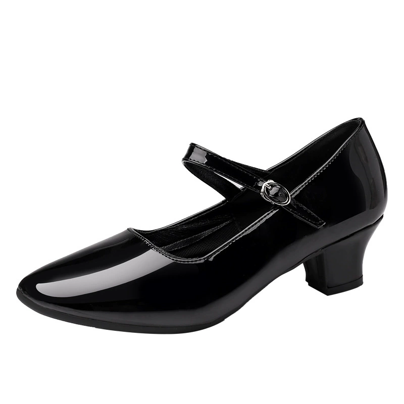 New dance shoes, silver women's Latin dance shoes, soft-soled square dance shoes, mid-heeled ballroom dance shoes, modern dance shoes