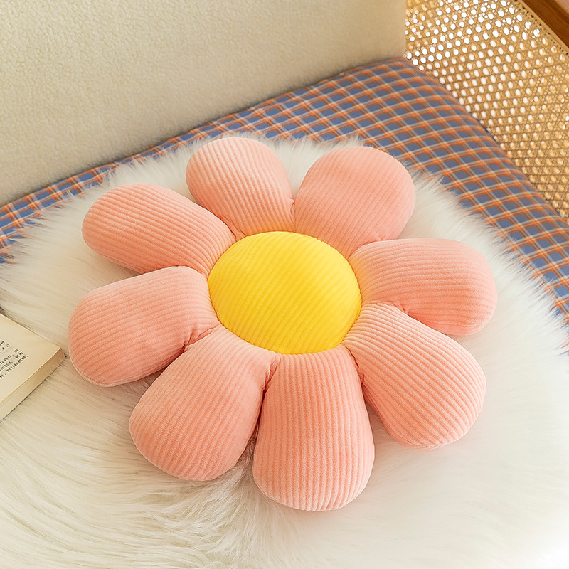 Girasol Butt cojín Daisy almohada cojín Oficina siesta silla cojín de dibujos animados pétalo Decoración
