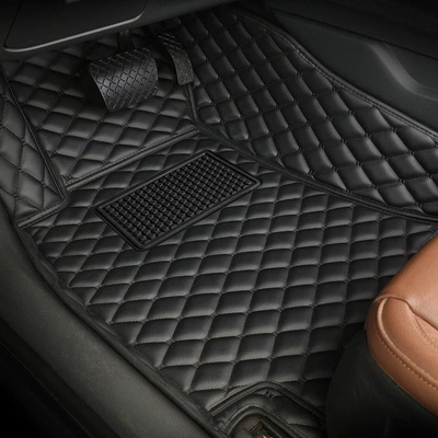 Ayaqaltılar (Kovriklər) floor mat for the - full-coverage-no-threshold-included-huiqi-single-driver-single-layer-black-black-line-big-discount