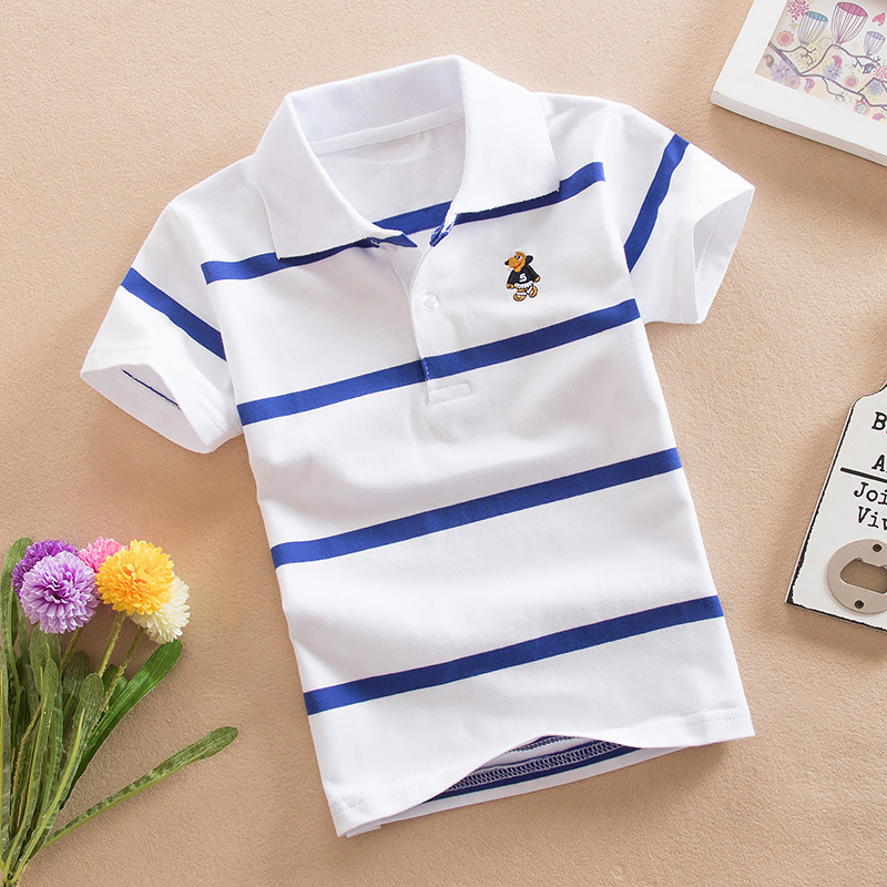 Cotton children's summer short sleeve T-shirt for men and women