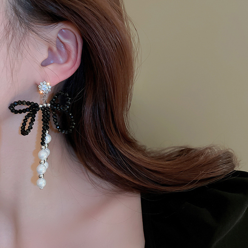 38g Weight Artificial Pearls, Zircon Inlay Material Drop Earrings Classification 1 Pair Quantity Daily Occasion Copper Material Heart Shape, Flower, Bow Knot Pattern Women'S Gender Plating Design Fashion Style 1 Pair Fashion Heart Shape Flower Bow Knot Copper Plating Artificial Pearls Zircon Drop Earrings 35