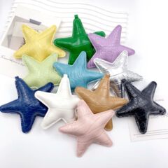 皮革立体充棉五角星潮玩吊坠挂件 diy手机链包挂钥匙扣饰品配件