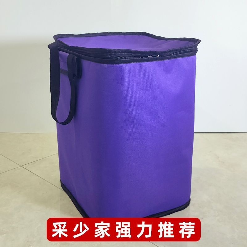 Bolsa de tela portátil del carrito de compras doméstico con cremallera de mejora de doble capa a prueba de agua, aislamiento térmico y preservación de la fresca y duradera