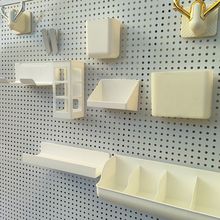 书桌洞板置物架收纳配件型圆孔收纳盒散件零配挂篮托盘搁物板迪鹏