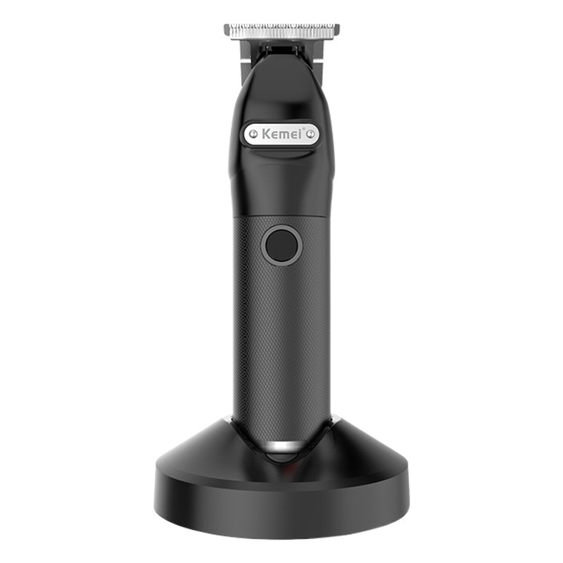 Kemei KM-1753 cortadora de cabello con base de carga de la batería de litio de talla cortadora de cabello eléctrica