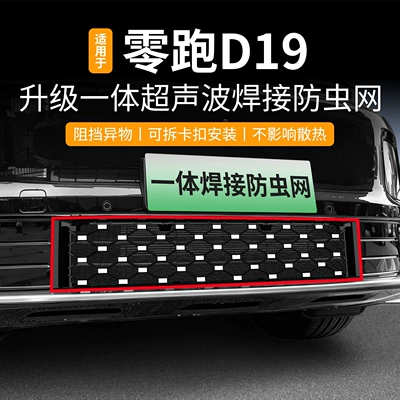 Suitable for Leapmotor D19 Pure Electric/Extended Range Version Integrated Welded Car Insect-Proof Net Front Grille Dedicated Modification Parts