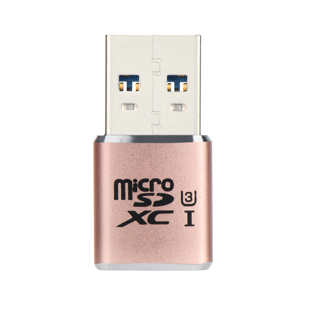 USB3.0 lector de tarjetas MICRO SD lector de tarjetas de aleación de aluminio Shell ventas directas de fábrica