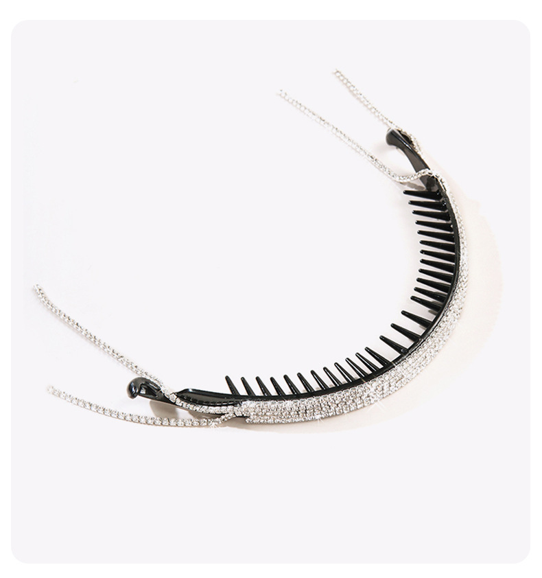 Gold, Silver Color Twisting Chuck Full Diamond Fringed Headgear Trendy Korean Hair Curling Artifact