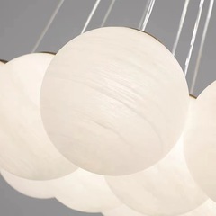 Star Planet Bubble Pendant Lamp Glass Onyx French Light Luxury Bedroom Lighting Magic Bean Cloud Moon Living Room Main Lamp