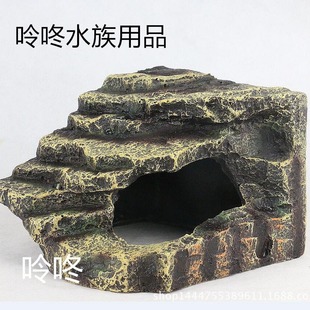 Tortoise Pet Supplies Basement Climbing Terrace Bridge Listing Fish Tank Ornaments