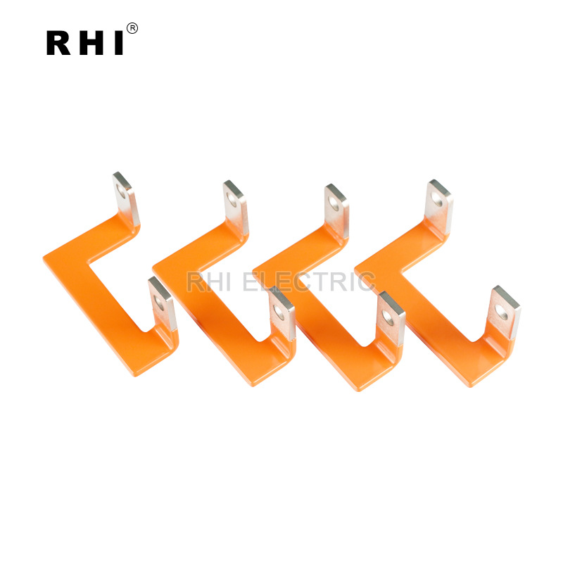 新能源紫铜电气连接件电池新能源铜排折弯连接