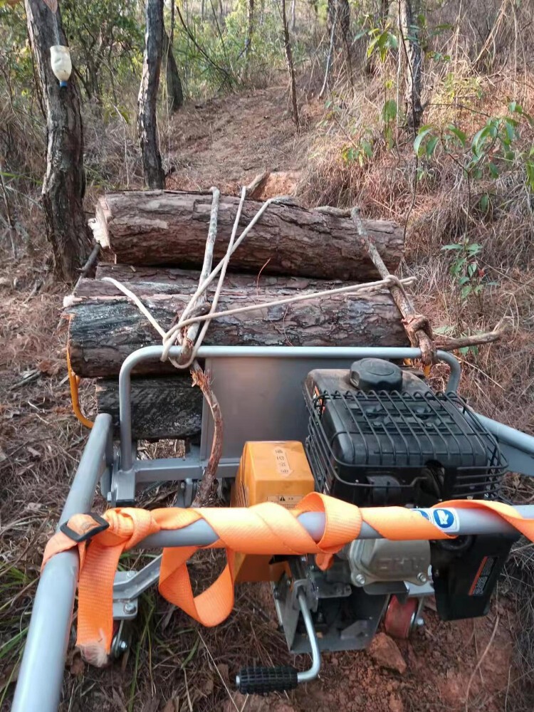 农用小型爬坡车农村木头田间大棚鸡公车单履带运输车山区手扶推车