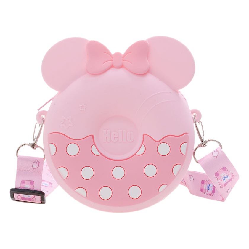 Ins Cute Silicone Kidsren's Coin Purse Webbing Accessories Cross-Body Shoulder Bag Super Cute Mini Casual Stylish Outstanding