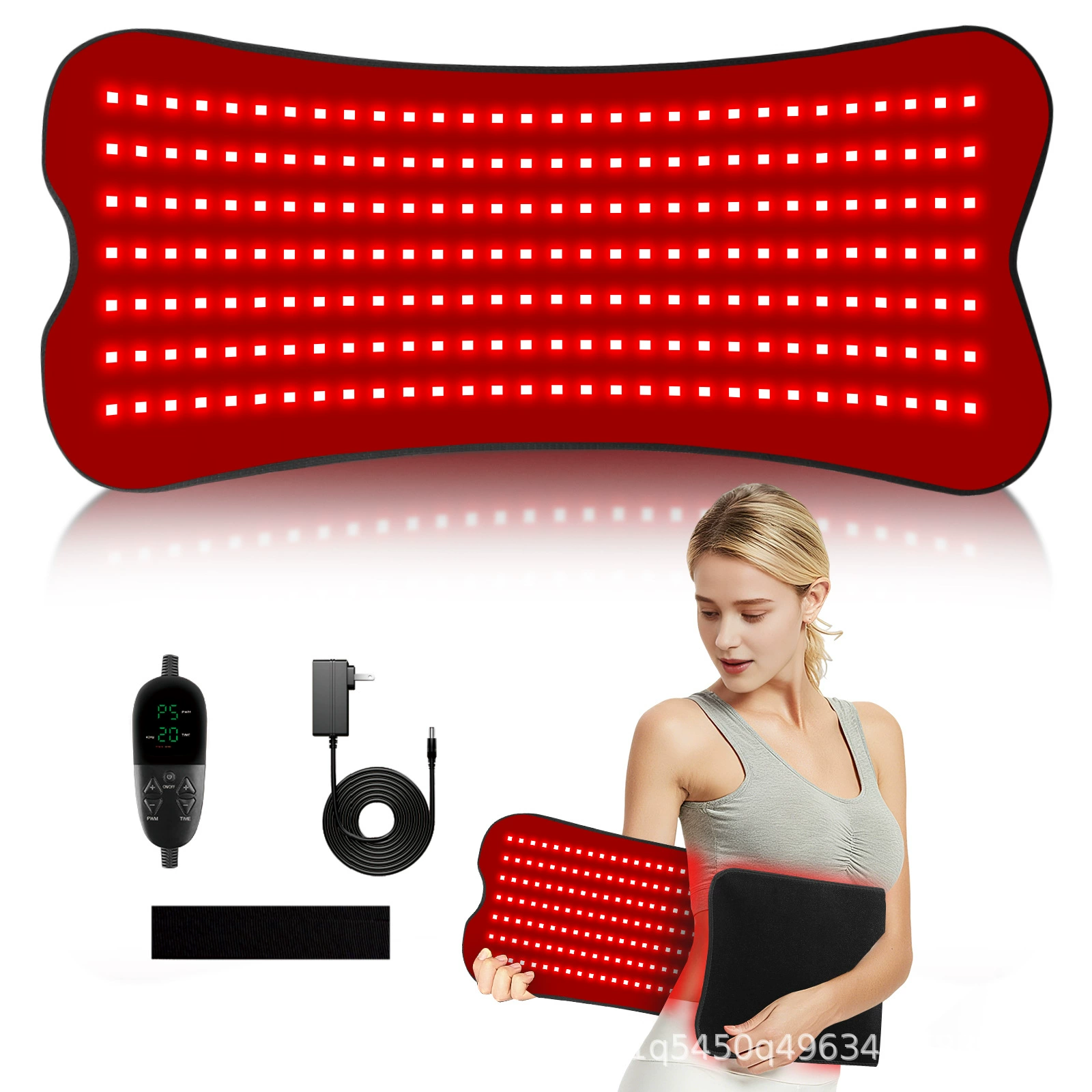 Amazon светодиодный коврик с красным светом, пояс для физиотерапии с красным светом, инфракрасный коврик для физиотерапии, коврик для йоги, кровать для физиотерапии с красным светом, нагревательная компрессионная лампа