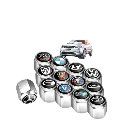 Car tire valve cap pure copper personalized valve core valve cover metal decorative protective cover anti-theft universal