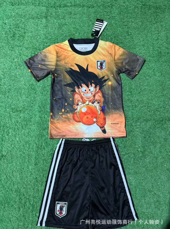サッカーユニフォーム日本アニメワンピースドラゴンボールナルト超サイヤ人クレヨンしんちゃんシリーズ子供服|undefined