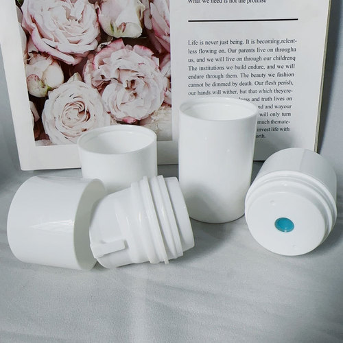 30ml 50ml porcelain white pp vacuum bottle lotion essence cream plastic repackaged snap bottle lotion press bottle