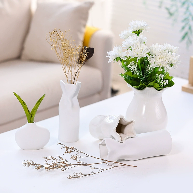 Современные керамические большие, средние и маленькие вазы