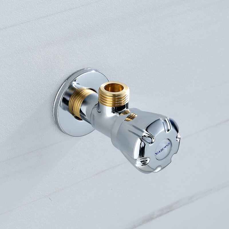 銅製アングルバルブ 大流量銅製三角バルブ 一入口二出口止水弁 トイレ逆止弁 卸売分水器|undefined
