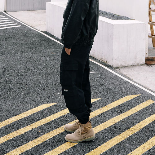 Stylish Work Pants for Men - Summer Casual Loose Fit with Multiple Pockets - American Trend Brand Long Pants for Men - Summer Men's Pants