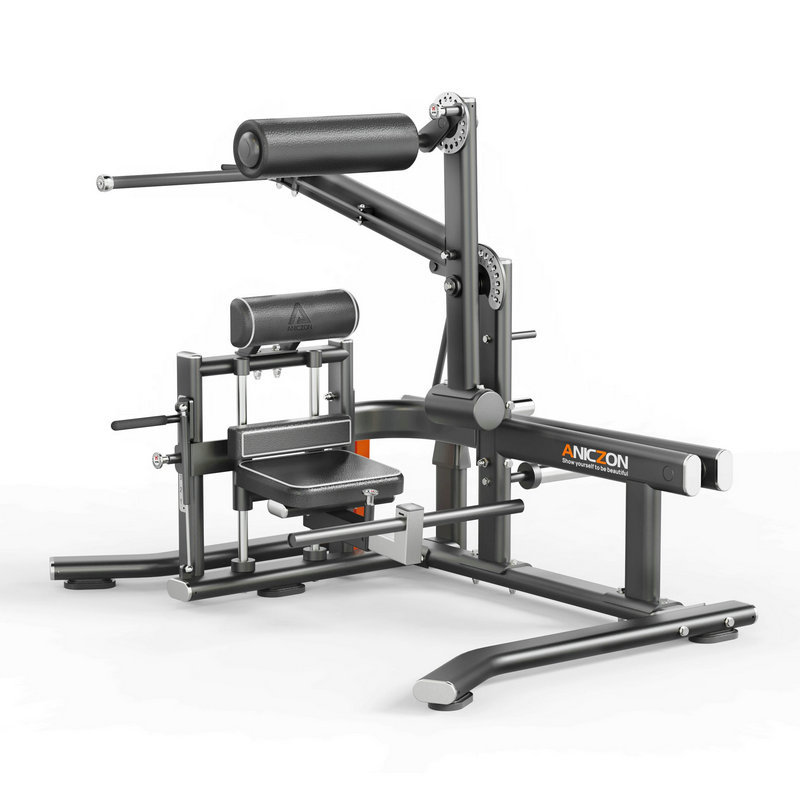 Hacker Squat máquina de fuerza comercial gimnasio equipo de ejercicios estudio de educación privada cadera pierna entrenador de puente de cadera