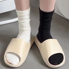 女性用ソックス、吸汗性ミッドチューブ、シームレス消臭産後ソックス、抗菌学生ソックス、シェイピングパイルソックス、万能カレッジスタイル