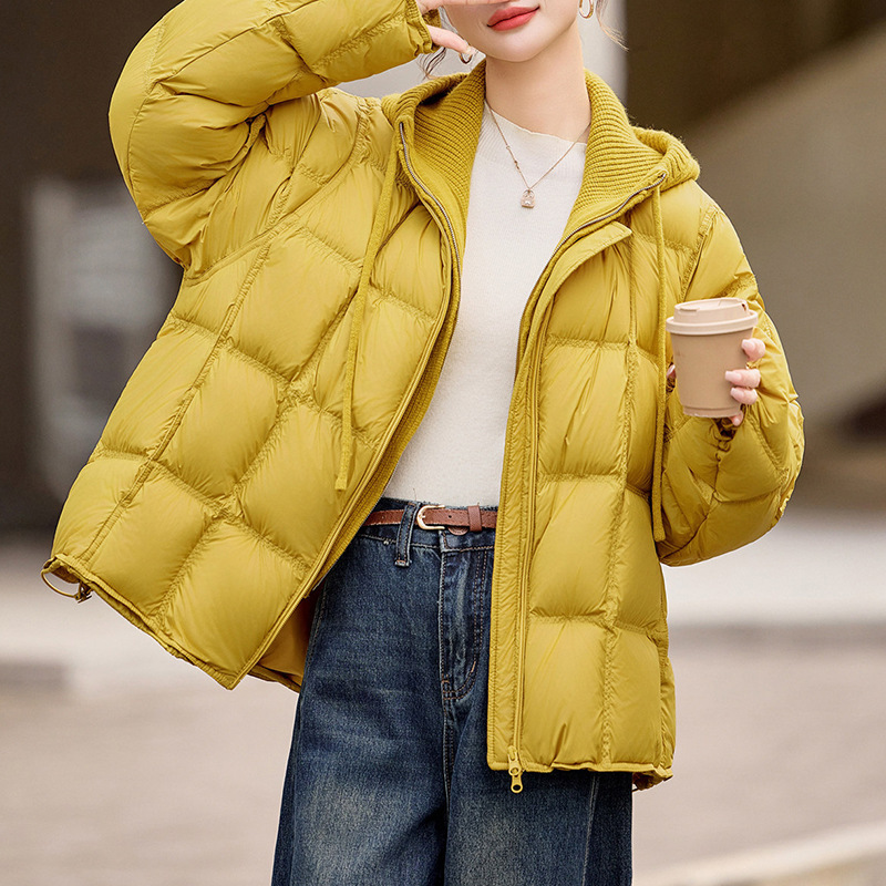 Puff down Jacket for Women, New Winter Korean Style Short Duck down Jacket for Women, Pinghu