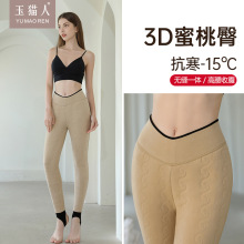 秋冬女士打底裤驼绒加绒保暖聚热棉不起球可外穿一体裤批发