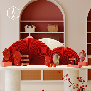 Eighteen Paper Organ Paper Fan Chinese Style Crafts Photography Fan Window Decoration Photography Creative Decoration Display