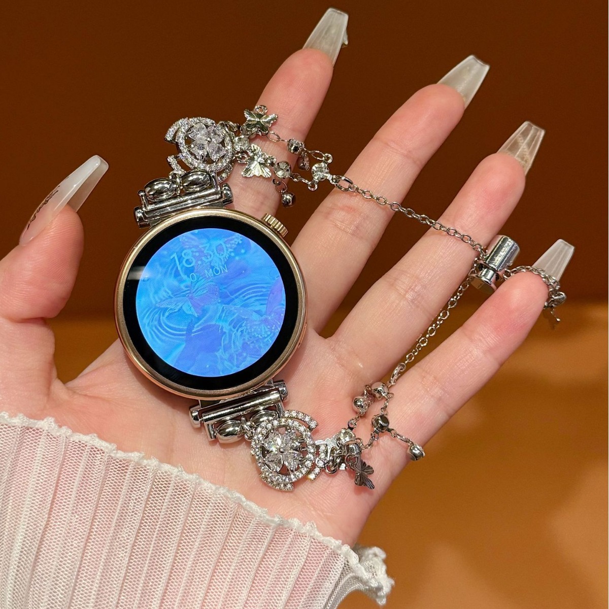 The idea of turning circle is suitable for Huawei watch gt4/3/2 strap bracelet watch34pro strap women