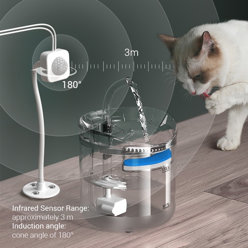 Pet water dispenser automatic cycle intelligent constant temperature cat and dog water dispenser unplugged kitten water dispenser pet supplies