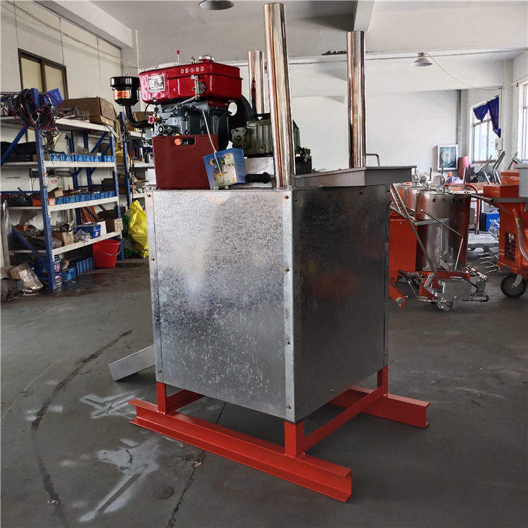 市政道路热熔划线机 手推式车库画线机 300公斤热熔釜