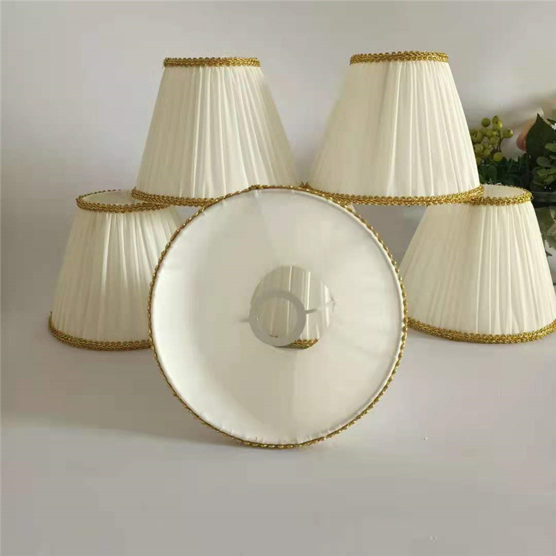 Palacio transfronterizo hecho a mano DIY tela de gasa tela paisaje pequeña cubierta de la lámpara mesa de piso colgante de pared accesorios de la lámpara de la vela