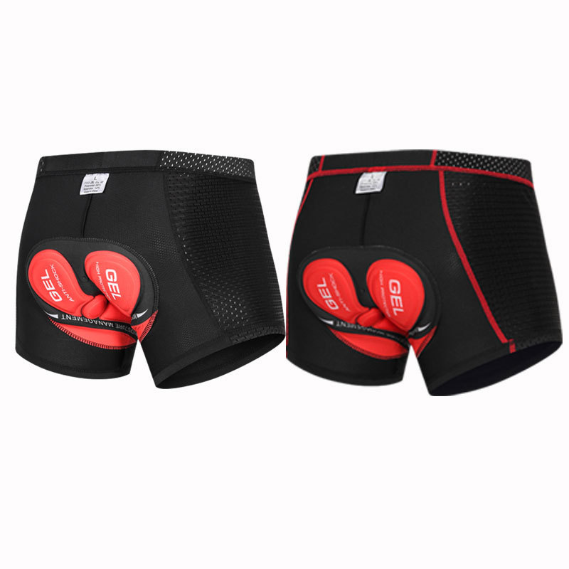 Amazon Men's Cycling Underwear Thickened Silicone Cushion Breathable High-Elastic Cycling Shorts Breathable Cycling Underwear