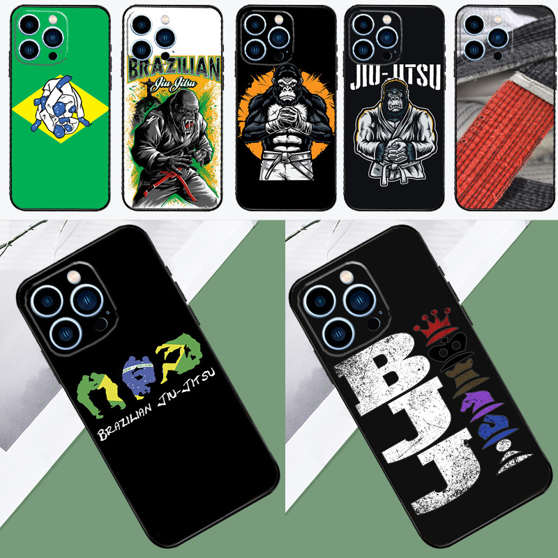 For Apple Phone Case Brazil Jiu Jitsu Phone Case, iPhone 15 14 Pro 11 12 13 Pro