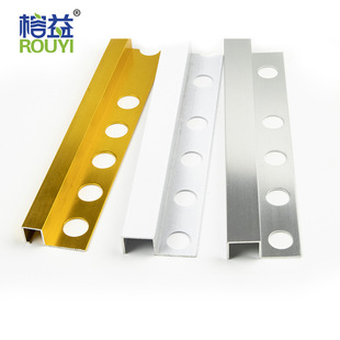 Cross-border foreign trade engineering direct sales aluminum alloy ceramic tile closing strip metal corner line Aluminum Tile Trim