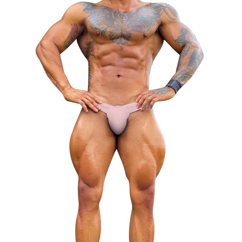 ADANNU live broadcast for new men's underwear sexy low waist comfortable bikini briefs men AD7209