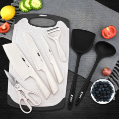 Kitchen Wheat Knife Set, Cutting Board, Baby Food Tools, Children's Fruit Knife, Cutting Board, Kitchen Knife Set