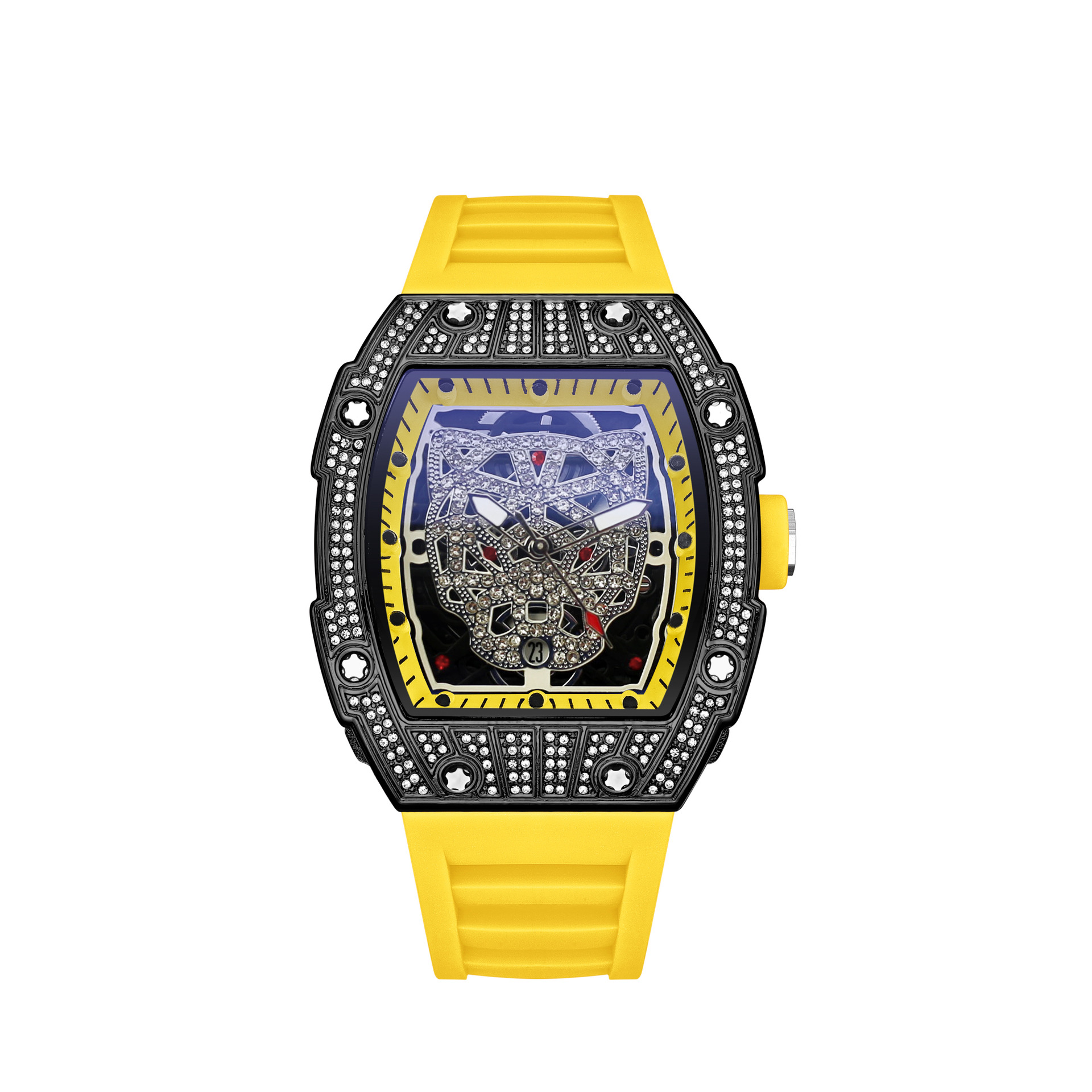 Richard vyriškas kvarcinis laikrodis su deimantais ir žvaigždėmis_voghion.com