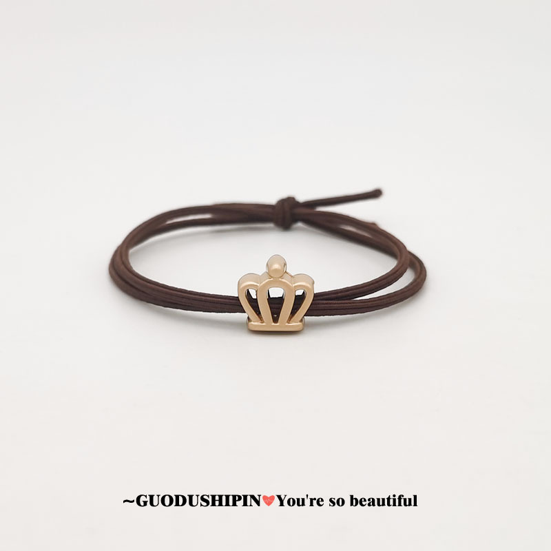 Minimalist Basic Model Rubber Band Circle High Elasticity Durable Rubber Band Korean Hair Tie Original Double Knot Hair Tie for Women