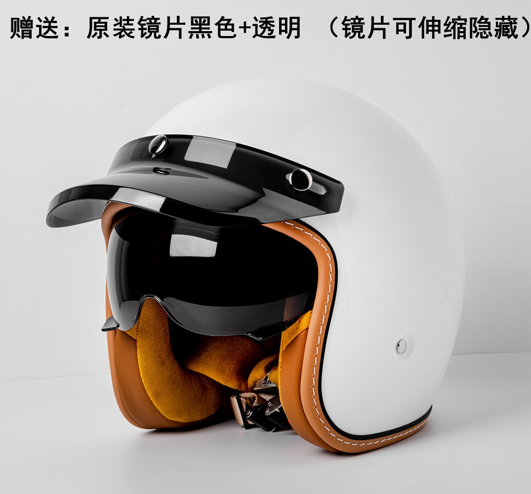 外国貿易クロスボーダー電動バイク四季通用ヘルメット男女アメリカ式クルーズペダル乗用安全ヘルメット