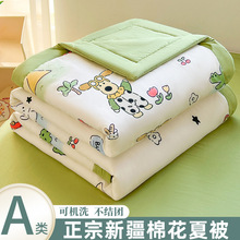 A类水洗棉花被夏凉被空调被夏被夏季薄被子可机洗单双人特价批发