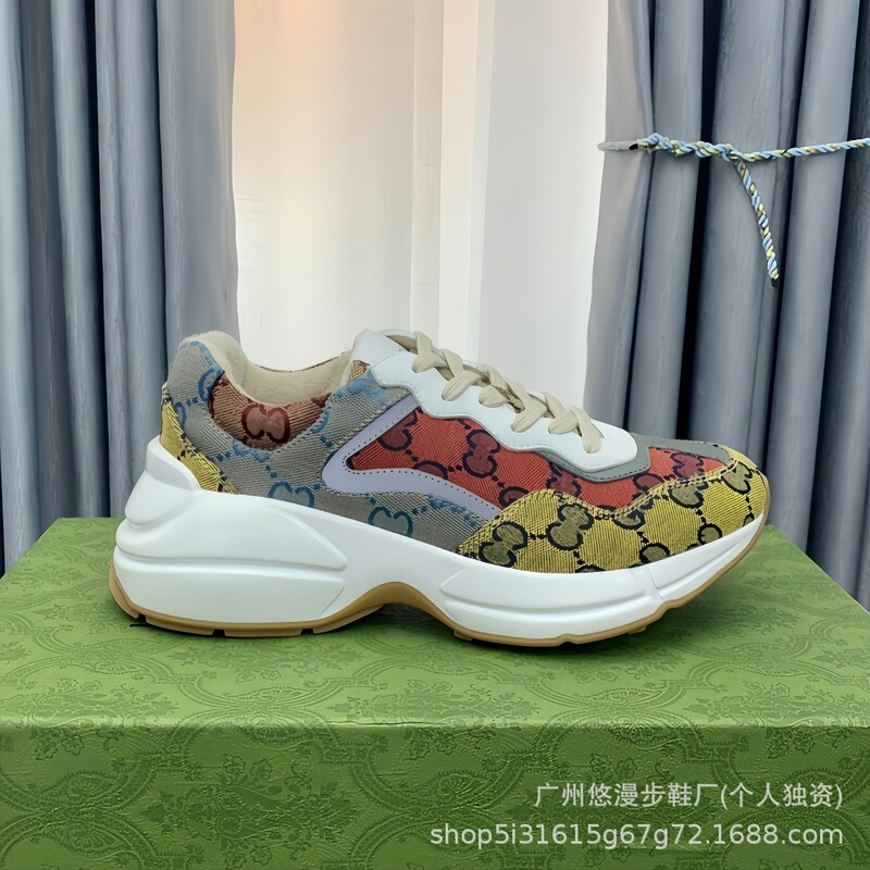 G家厚底老爹鞋男女款2025春秋新款经典卡通百搭情侣增高运动鞋男|undefined