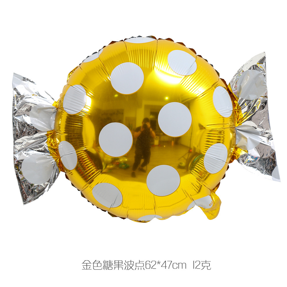 Molino de viento caramelo Lollipop globo de aluminio de 18 pulgadas fiesta de cumpleaños de los niños Navidad caramelo globo de aluminio al por mayor
